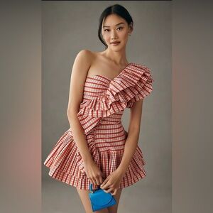 Celia B One-Shoulder Ruffled Mini Dress